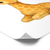 Impression aquarelle de girafeau – O de toile de f (Coin)