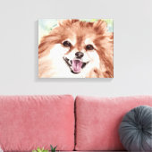 Impression aquarelle de Pomeranian (Insitu(Salon))