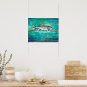 Impression aquarelle de truite arc-en-ciel par Mol (Cuisine)