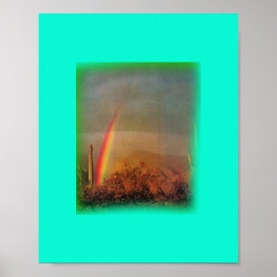 Impression arc-en-ciel désert