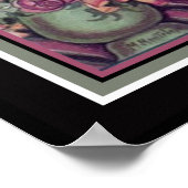 Impression Art déco des années 1920 "La concubine" (Coin)