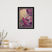 Impression Art déco des années 1920 "La concubine" (Cuisine)