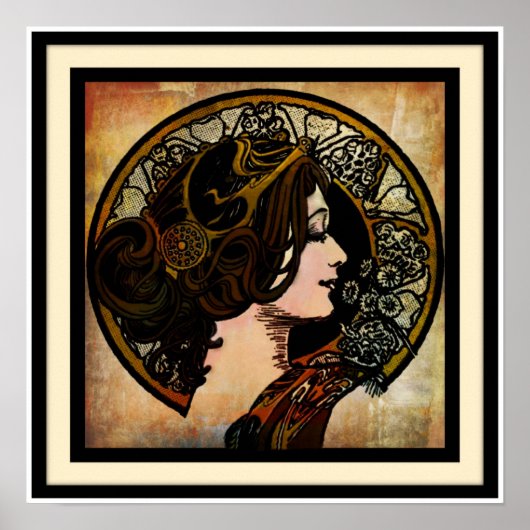 Impression Art Nouveau Mucha Style (Devant)
