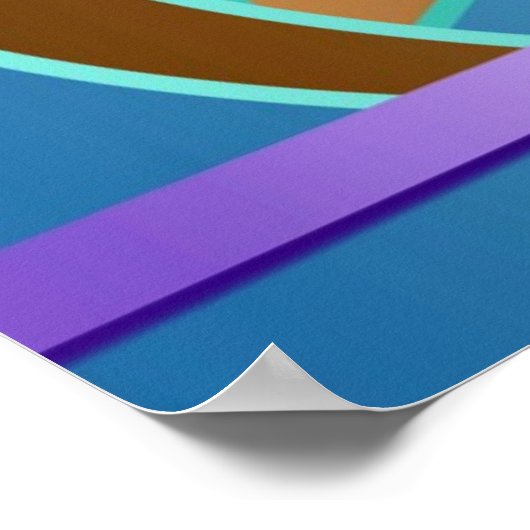 Impression art numérique "Diagramme de circuit" (Coin)