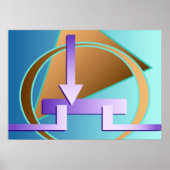 Impression art numérique "Diagramme de circuit" (Devant)