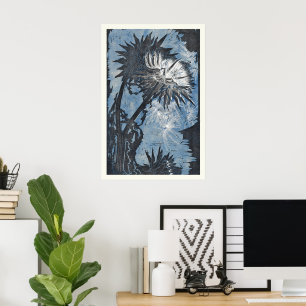 Impression Artichaut Bleu Vintage Reijer Stolk