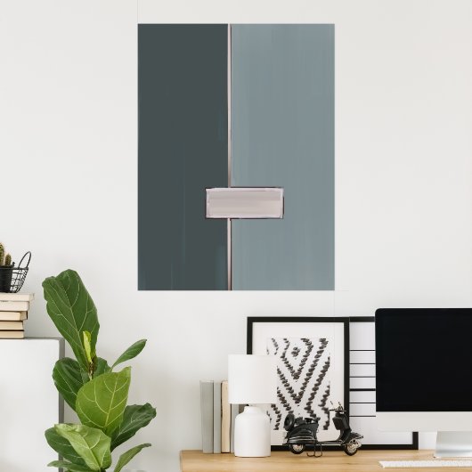 Impression artistique Abstraite 002 (Bureau à domicile)