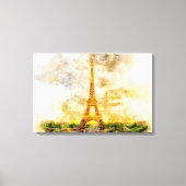 Impression artistique aquarelle du coucher de sole (Recto)