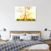 Impression artistique aquarelle du coucher de sole (Insitu(Chambre))