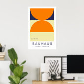 Impression artistique Bauhaus Orange Marine Demi-C (Bureau à domicile)