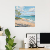 Impression artistique de plage de Coastal Breeze (Bureau à domicile)