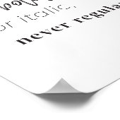 Impression artistique "Soyez audacieuse ou italiqu (Coin)