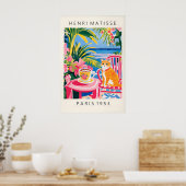 Impression artistique sur chat roux Matisse Café (Cuisine)