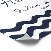 Impression Bleu Marine Nautical en souvenir affect (Coin)