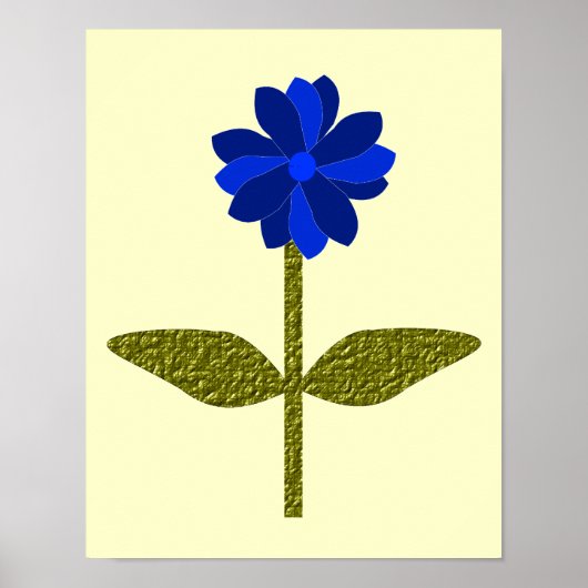 Impression Bleu Océan Marguerite (Devant)