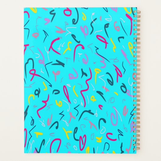 Impression bleue avec Vibes des années 90 (Dos)