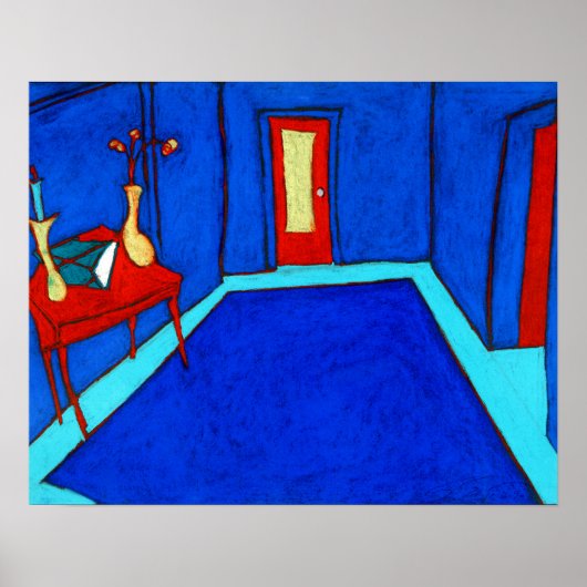 Impression bleue de la rue Cosmo (Devant)