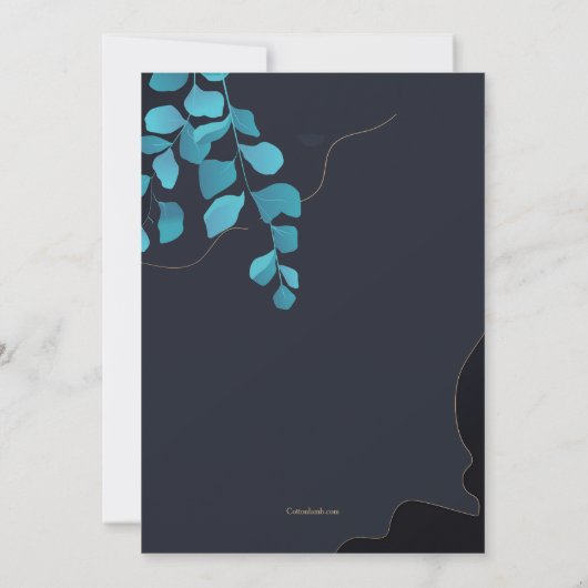 Impression bleue Invitation religieuse (Dos)