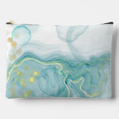 Impression bleue moderne avec surbrillance or Sac (Recto)
