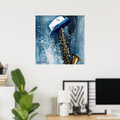 Impression Blues AI Fantastique Impression d'art n (Bureau à domicile)