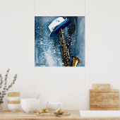 Impression Blues AI Fantastique Impression d'art n (Cuisine)