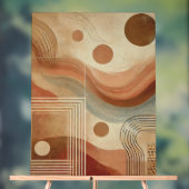 Impression Boho géométrique Abstraite (Neutre)