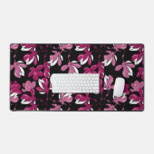 Impression botanique de magnolia rose (Clavier et souris)