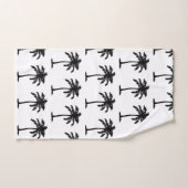 Impression botanique de palmier tropical (Serviette à main)