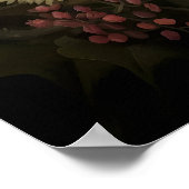 Impression botanique de papillon de nuit rose, pap (Coin)