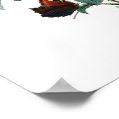 Impression botanique de ROSES originaux par Redout (Coin)