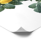 Impression botanique de YELLOW ROSE par Redoute (Coin)