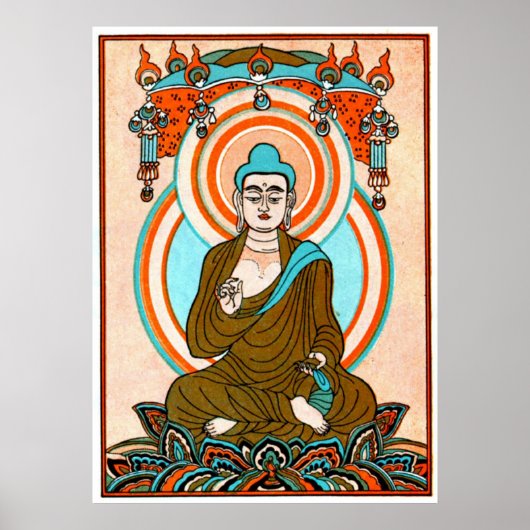 Impression Bouddha vintage (Devant)