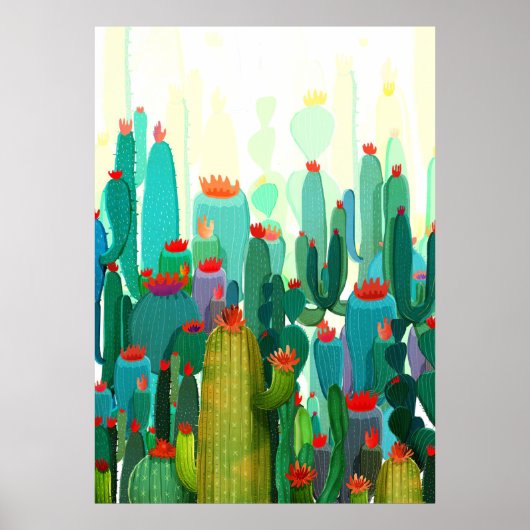 Impression Cactus | Beaucoup De Cactus (Devant)