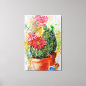 Impression Cactus - Peinture (Recto)
