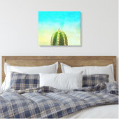 Impression Cactus Zen Canvas (Insitu(Chambre))