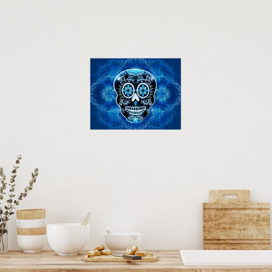 Impression Calavera bleu (Cuisine)