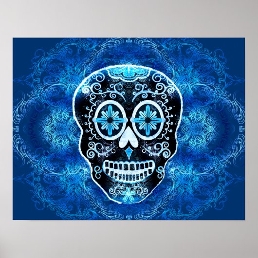 Impression Calavera bleu (Devant)