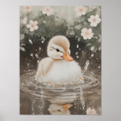 Impression Caneton, Art mural imprimable pour nurs (Devant)