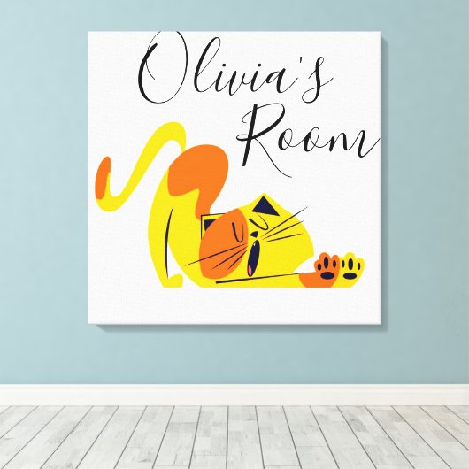 Impression Canvas Cat (Insitu (Plancher de Bois))