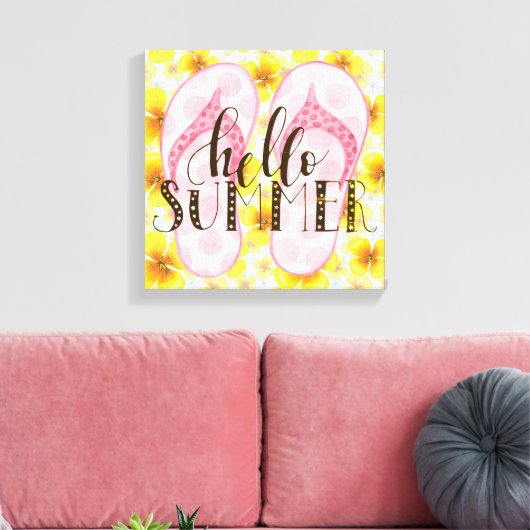 Impression Canvas été Hello (Insitu(Salon))