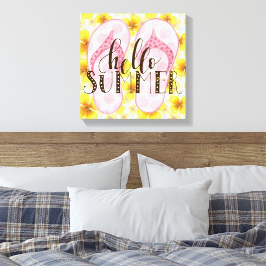 Impression Canvas été Hello (Insitu(Chambre))