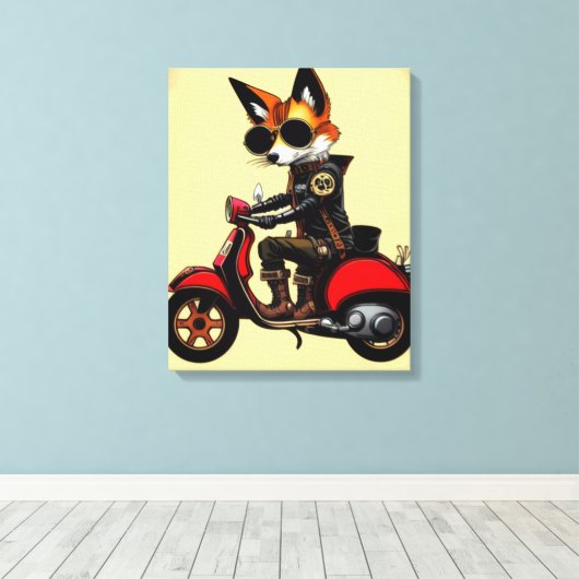 Impression Canvas Fox (Insitu (Plancher de Bois))