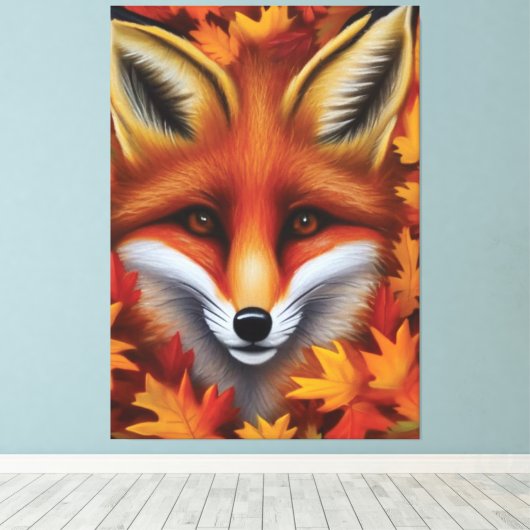 Impression Canvas Red Fox (Insitu (Plancher de Bois))