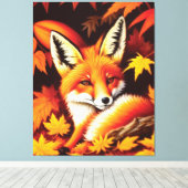 Impression Canvas Red Fox (Insitu (Plancher de Bois))