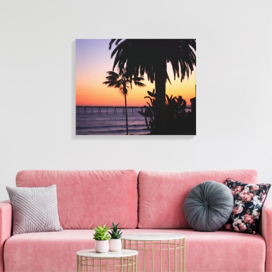 Impression Canvas Sunset Beach (Insitu(Salon))