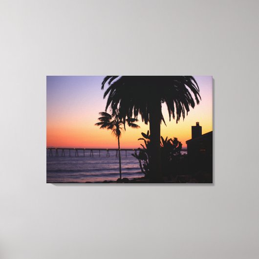 Impression Canvas Sunset Beach (Recto)