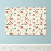 Impression Canvas vintage Londres (Insitu (Plancher de Bois))