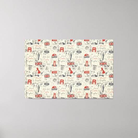 Impression Canvas vintage Londres (Recto)