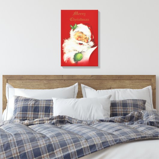 Impression Canvas Vintage père Noël (Insitu(Chambre))