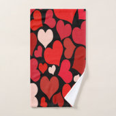 Impression cardiaque (Serviette à main)